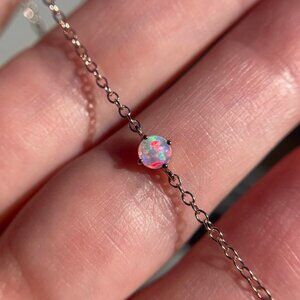 14k Rose gold Australian Opal Bracelet